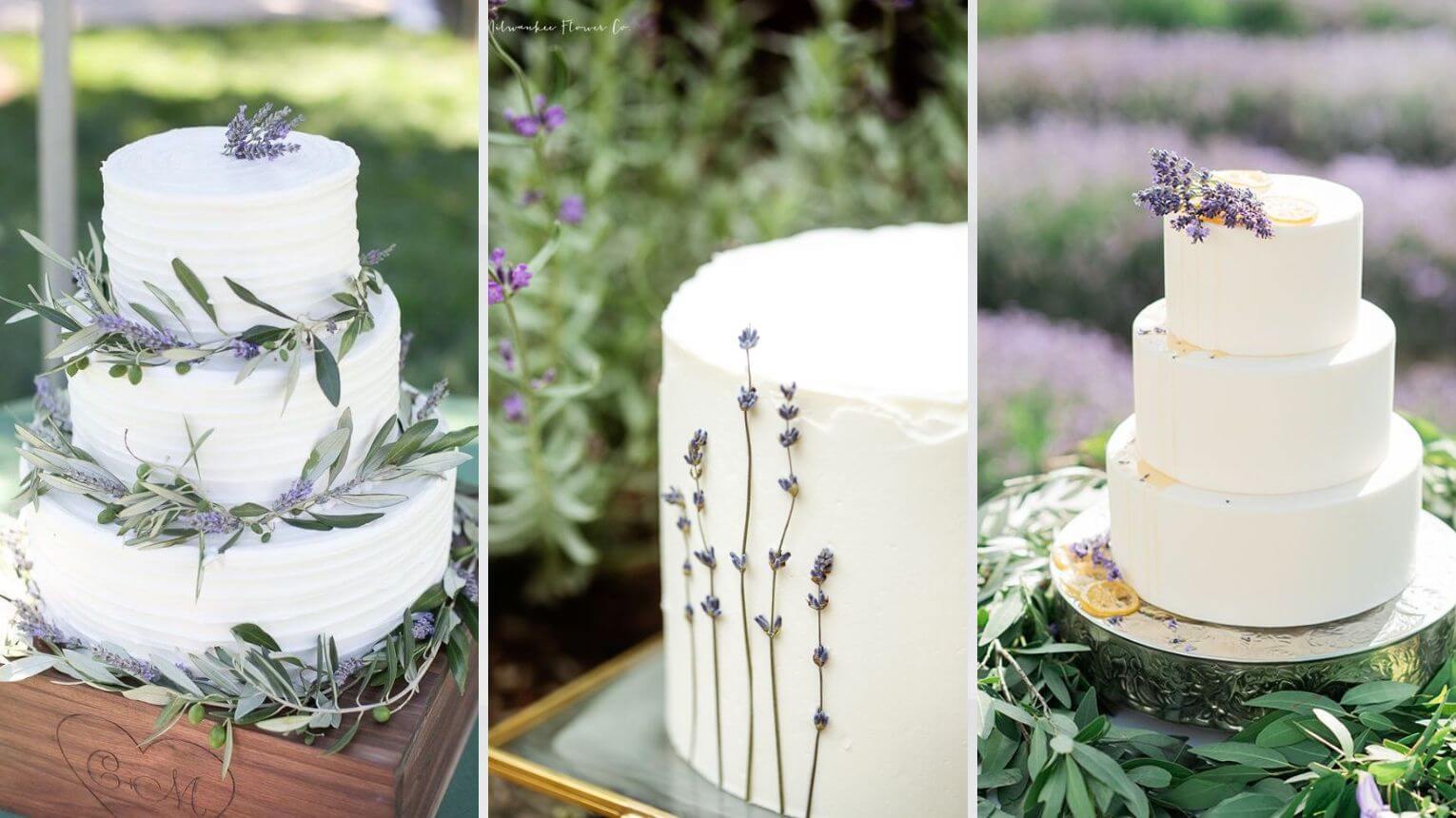 Прованс свадьба: лавандовый торт
