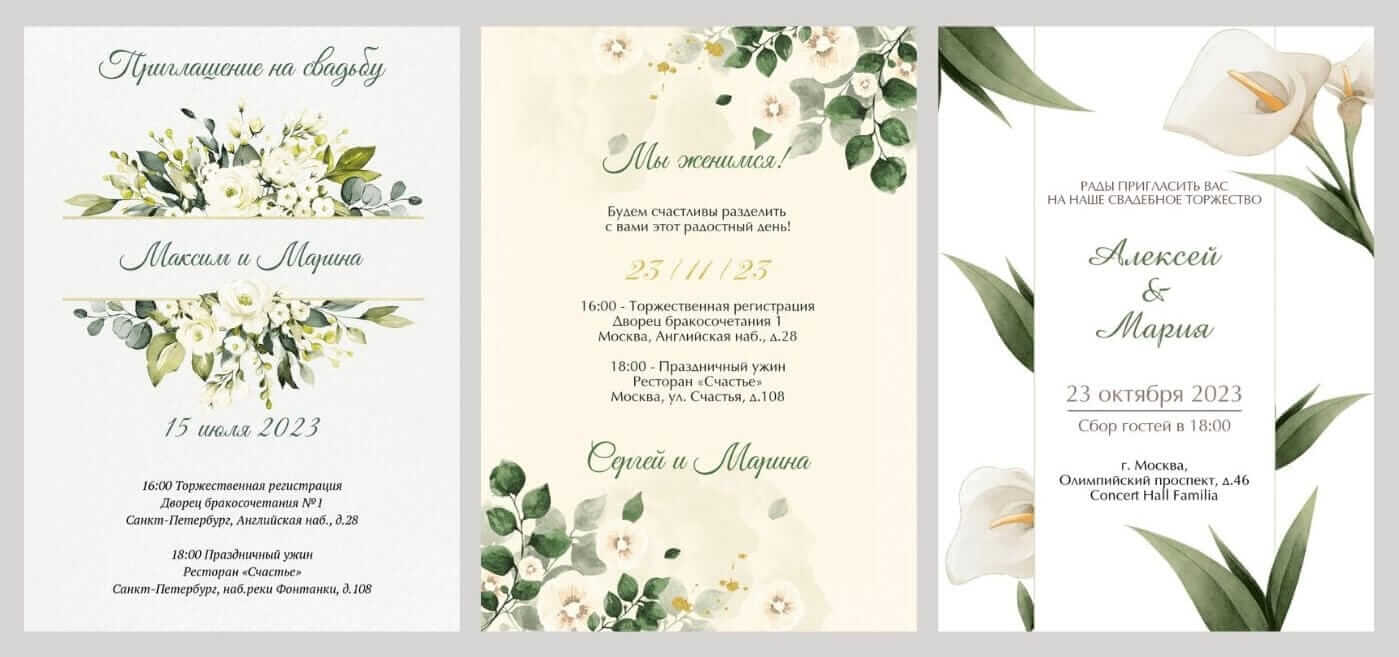 Приглашение на годовщину 15 лет