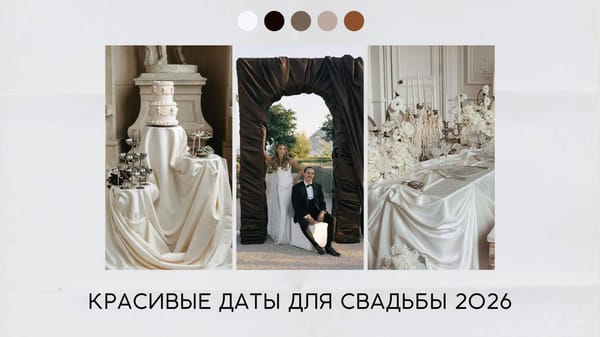 Красивые даты свадьба 2026